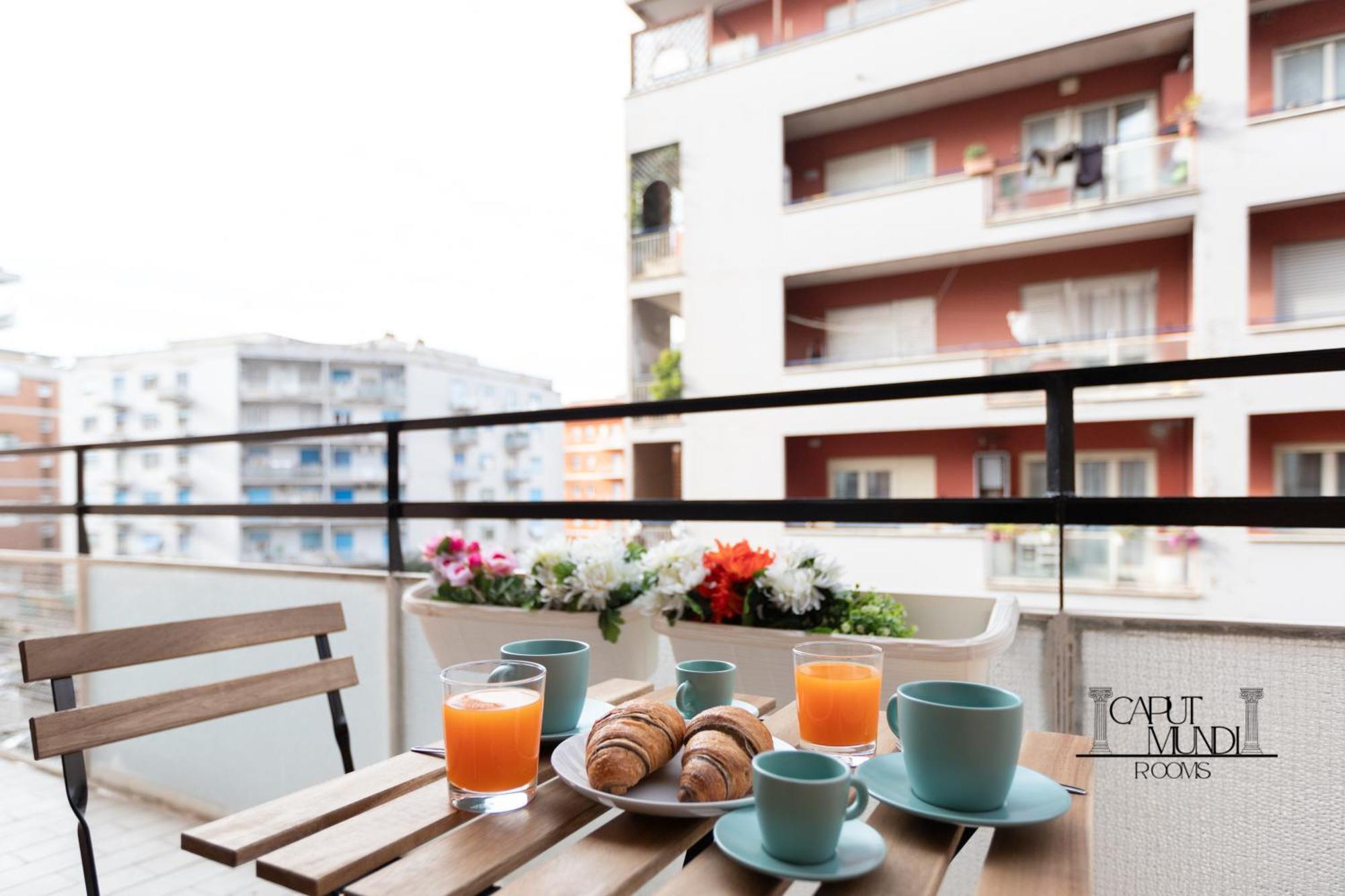 Caput Mundi Rooms - 100Mt To Metro A, Terrace, A-C, 15 Min To Center Rom Exteriör bild